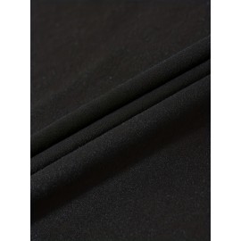 [Casual Two-Piece Set] FLS9300WM23 Women's Casual Two-Piece Set: Soft Stretch Fabric, Black Long Sleeve 