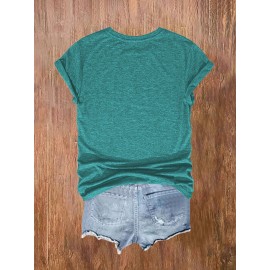 [Bohemian | Soft Stretch] Women's Bohemian T-Shirt | Soft Stretch Round Neck Short Sleeve Top | Fox & Pine Forest Graphic, All-Season Casual, Machine Washable, Multi-Color S-XXL