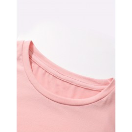 [Breast Cancer Awareness Shirt] Plus Size Breast Cancer Awareness T-Shirt for Women | Soft & Comfortable Round Neck Short Sleeve Tee with Pink Ribbon Graphic & 