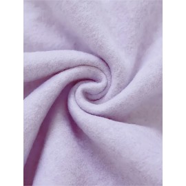 Plus Size, Women's Winter Elegant Geometric Print Hooded Sweatshirt - Cozy Pullover Hoodie with Book & Floral Design, 