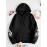 [Plus Size Hoodie] Soft Women's Plus Size Oversized Hoodie with New Jersey 93 Graphic Print | Machine Washable, Comfortable Clothing, Durable Fabric, Streetwear Fashion, Relaxed Fit, Breathable Material, Unisex Style, Black with White Lettering
