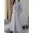 Double Breasted Lapel Longline Jacket, Elegant Long Sleeve Pockets Simple Slim Overcoat For Fall & Winter, Women's Clothing